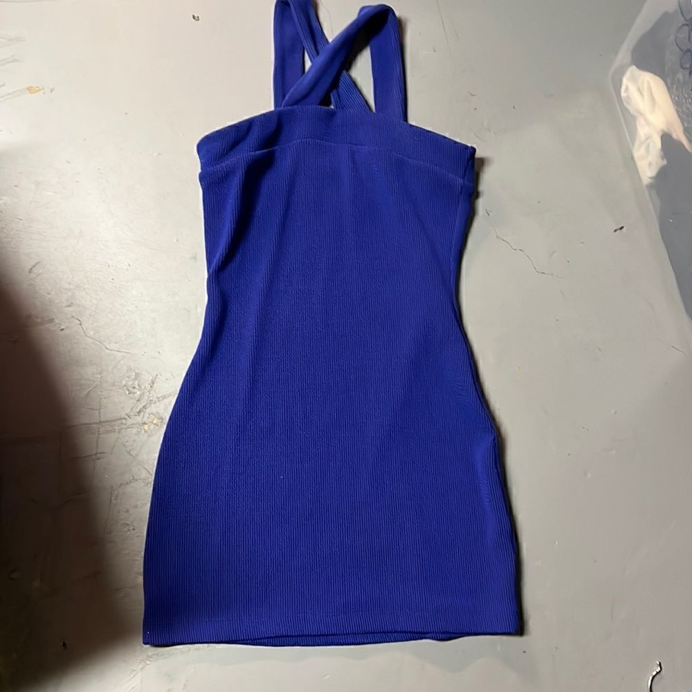 Medium Blue Guess Bandage Mini Dress